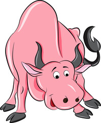 Illustration of a bull
