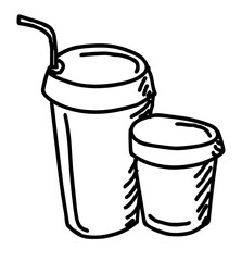 Soft drink hand drawn illustration
