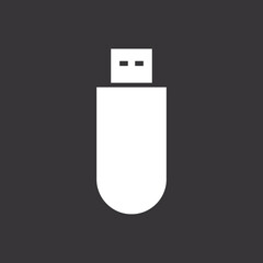 usb flash drive vector icon