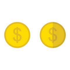 dollar modern flat icon
