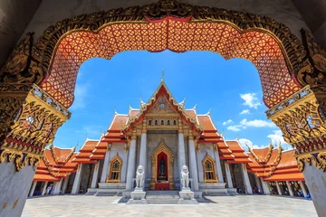  Marmeren Tempel, Bangkok Thailand © Podsawat