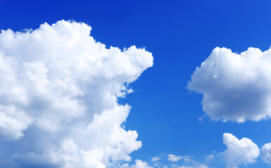 Obraz na płótnie Canvas Blue sky and clouds wallpaper background and sunny day