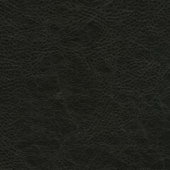 Black grained artifical leather texture