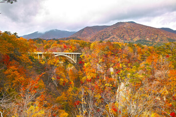 鳴子峡にて（宮城県）

