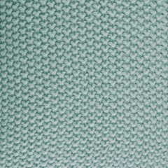 Chunky knit fabric texture in mint color