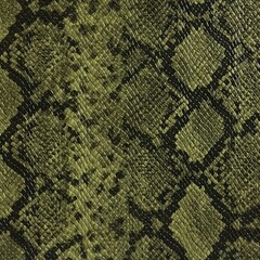 Green artificial leather texture with python snake skin print © Goar