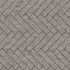 Herringbone floor tile texture with concrete look