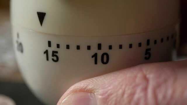 Kitchen egg timer on 15 minutes