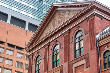 Colonial heritage building of the Massey Music Hall in Toronto, Canada