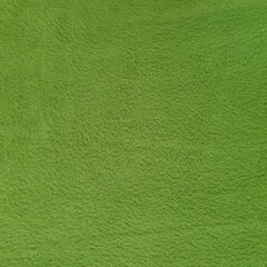 Plain polyester fleece fabric texture in green