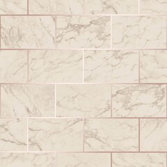 Seamless pink marble subway wall tile texture