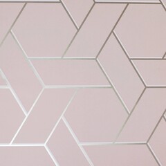 Silver and pink wallpaper texture with abstract geometric design