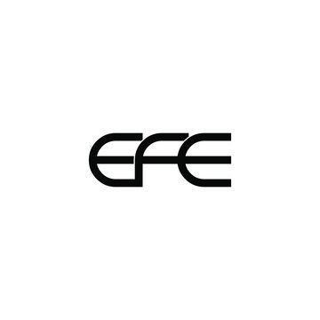 efe letter original monogram logo design