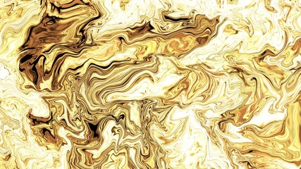 金色のマーブリングのアブストラクトな背景イラスト