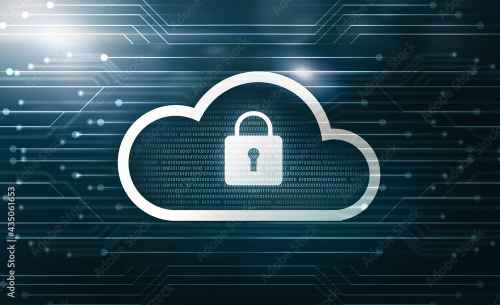 Poster data communication internet connection computer cloud storage system security people information pro