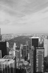 Fototapeta na wymiar Blick vom Rockefeller Center auf den Central Park NY