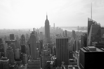 Blick vom Rockefeller Center auf das Empire State Building