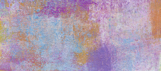 Abstract texture. Versatile artistic backdrop for creative design projects: posters, banners, invitations, cards, websites, wallpapers. Raster image. Blue, violet, ocher and pink colors.