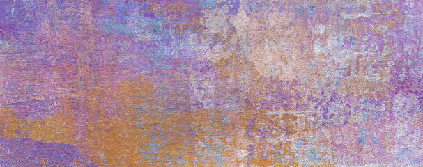 Abstract texture. Versatile artistic backdrop for creative design projects: posters, banners, invitations, cards, websites, wallpapers. Raster image. Mixed media. Blue, violet, ocher and pink colors.