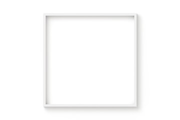 Obraz premium White frame blank picture frame 3d rendering in high resolution