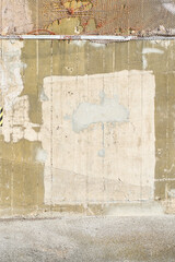 mur en béton abîmé par le temps