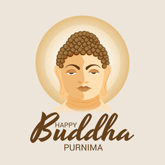 Vector illustration of a Background for Happy Buddha Purnima.