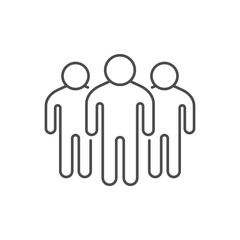 People group or team line icon