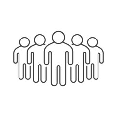 People group or team line icon
