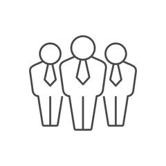 People group or team line icon