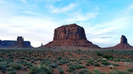 Beautiful monolith at sunset (Monument valley)