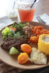 料理プレート　朝ごはんのUP