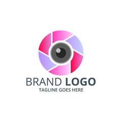 Colorful Photography logo or camera icon