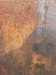 rusty metal surface for copper