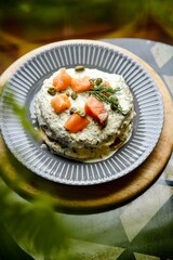 salmon with vegetables