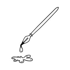 Fountain Pen With Blot Icon