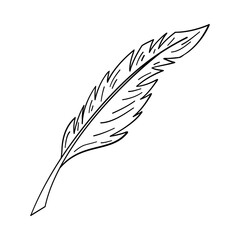 Obraz premium Writing Feather Icon