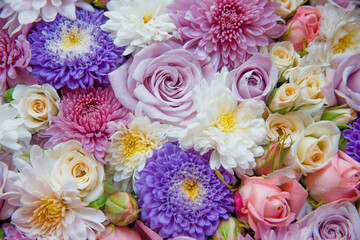 Various flowers background