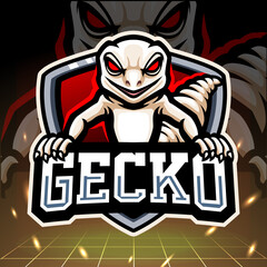 Gecko mascot. esport logo design