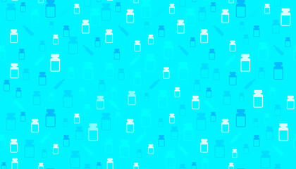 Vector illustration of Coronavirus vaccine background. Covid-19 vaccination concept.