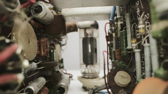 Outdated electronic technologies. A chip on semiconductor lamps.