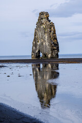 stone statue in the water