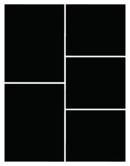 Photo frame templates collage