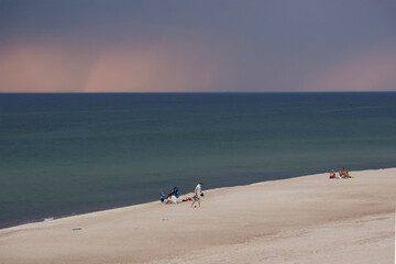 moody day on a beach