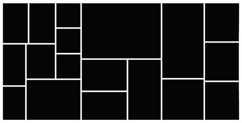 Photo frame templates collage