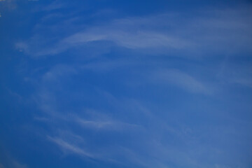 Beautiful white clouds on the blue sky