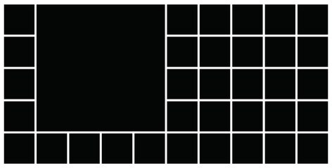 Photo frame templates collage