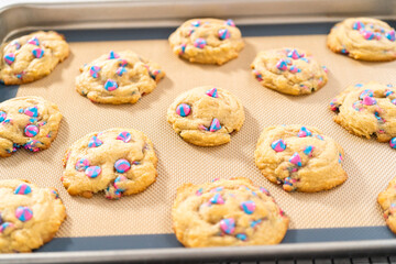 Unicorn chocolate chip cookie