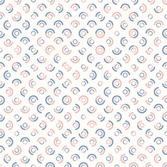 Fabric ornament vector illustration. Textile geometry circular shapes.