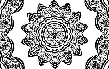 Unique mandala design. Abstract kaleidoscope background