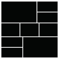 Photo frame templates collage